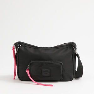 Cartera Bandolera Burgos Nylon Negro ID