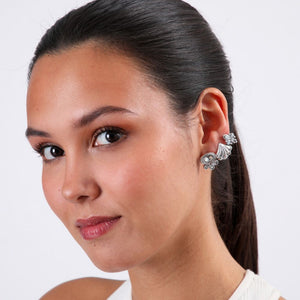 Set De 3 Aros Shell Plateado Humana