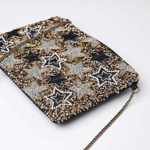 Clutch Stars Dorado Humana