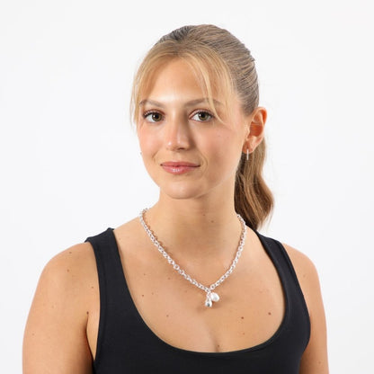 Collar Corto Kathia Plateado Tatienne