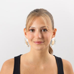 Aros Pegado Katha Plateado Tatienne