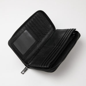 Billetera Grande Aztecas Negra Humana