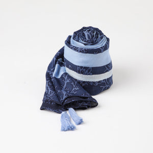 Pañuelo Estampado Gretha Azul Humana