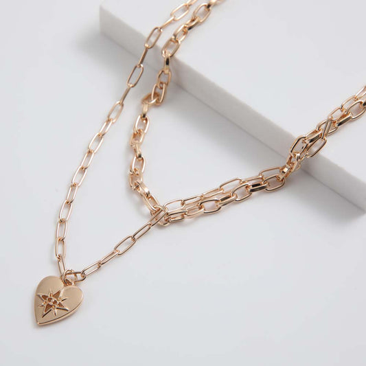 Collar Largo Vacation dorado i-D
