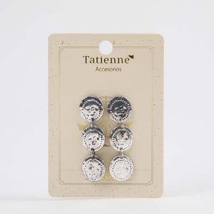 Aros Largo Fly Plateado Tatienne