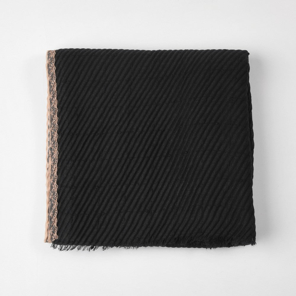 Pañuelo Liso Iris Negro Tatienne