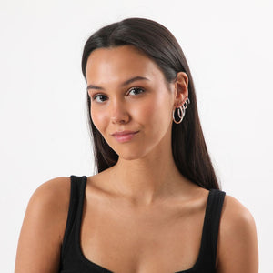 Aros Set Lis Plateado i-D