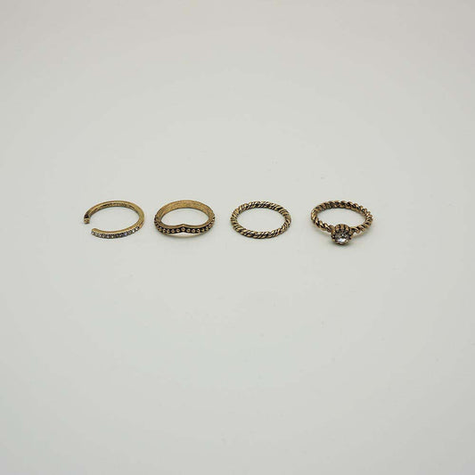 Anillo Set Slim Dorados Tatienne