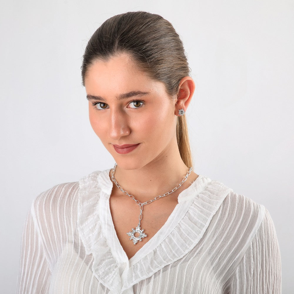 Set De Collar Dora Silver Tatienne