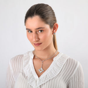 Set De Collar Dora Silver Tatienne