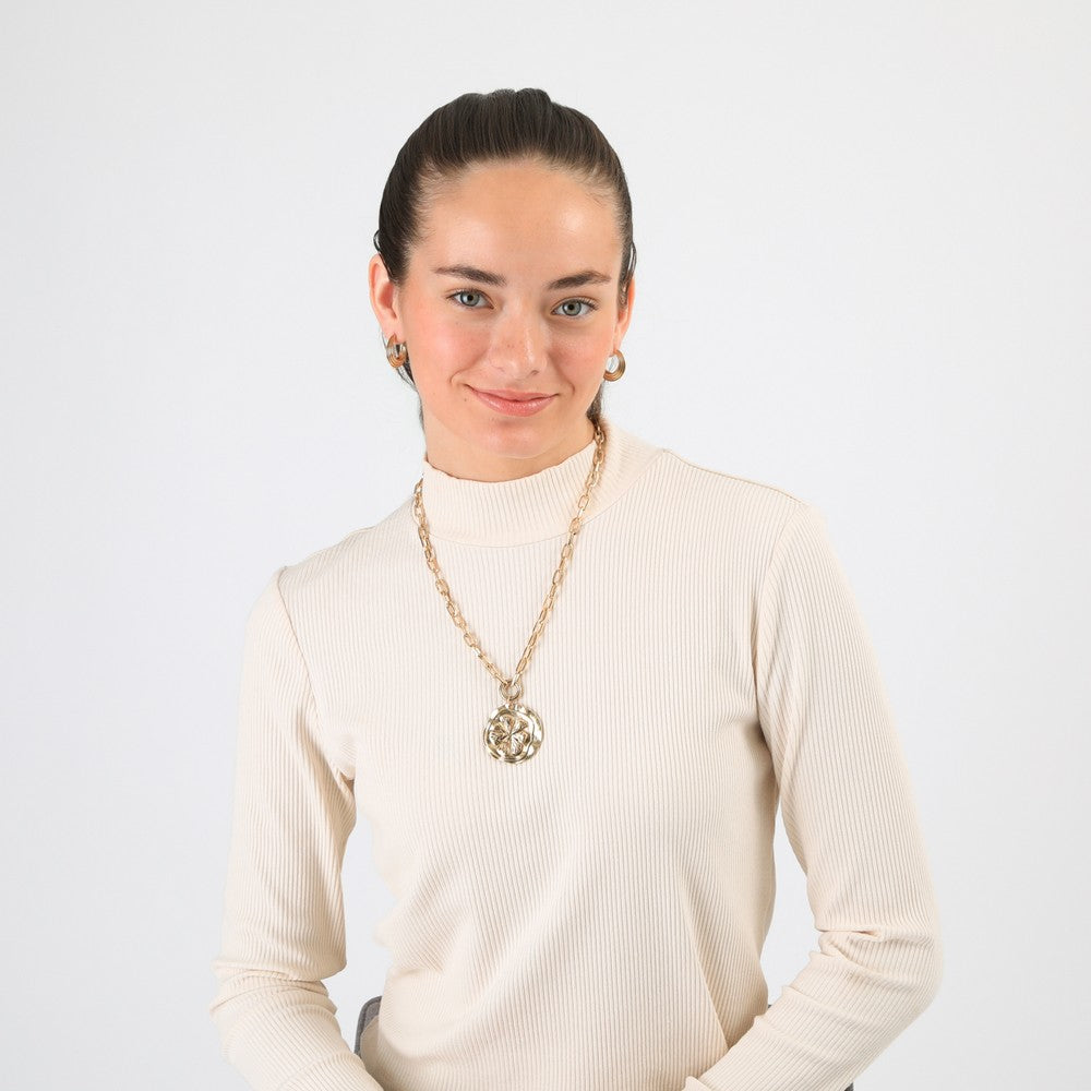 Collar Corto Ina Dorado I-D