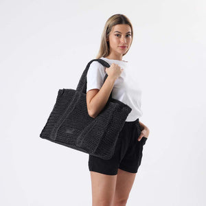 Cartera Hombro Bali Negra Humana