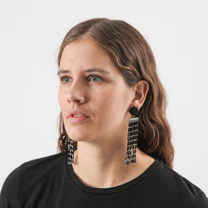 Aros Largo Valencia Negro Humana