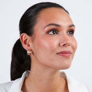 Aros Argollas Veta Dorado Tatienne