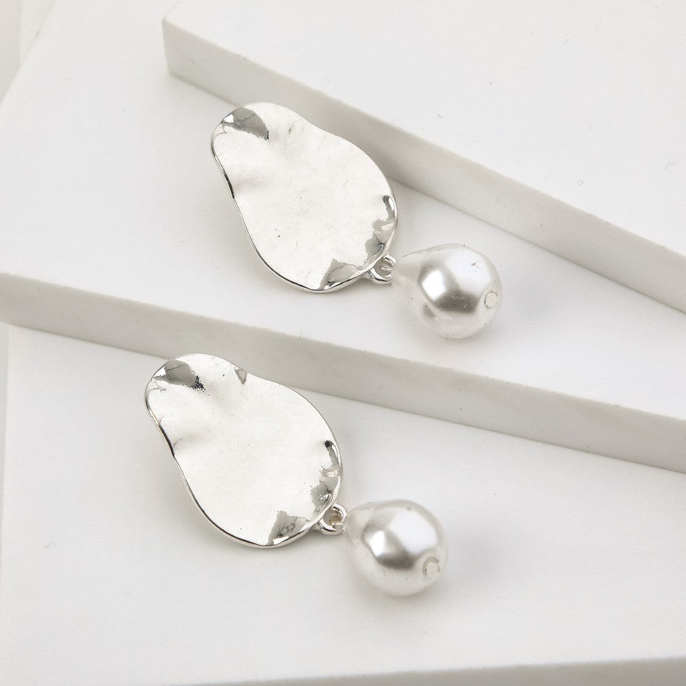 Aros Medianos Julie Plateado I-D