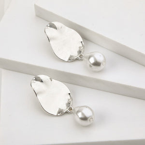Aros Medianos Julie Plateado I-D