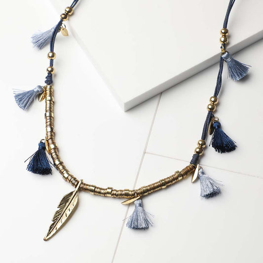 Collar Largo Celeste Mar Tatienne