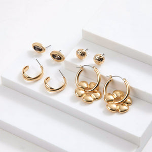 Set De Aros Alina Dorado I-D