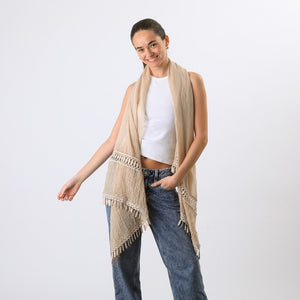 Pañuelo Liso Hani Beige Humana