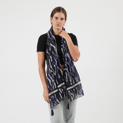 Pañuelo Estampado Anís Negro Humana