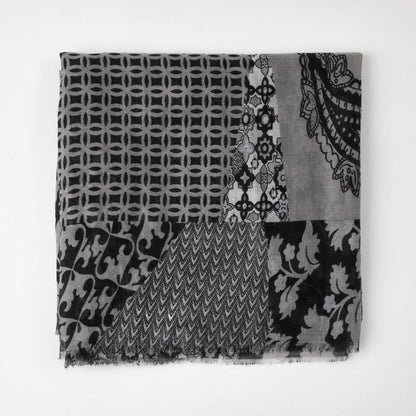 Pañuelo Estampado Alginet Negro I-D