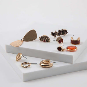 Aros Set Element Rust Dorado Humana