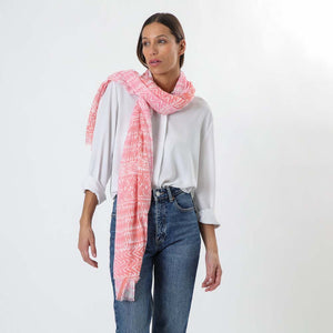 Pañuelo Estampado Dalia Rosado Tatienne