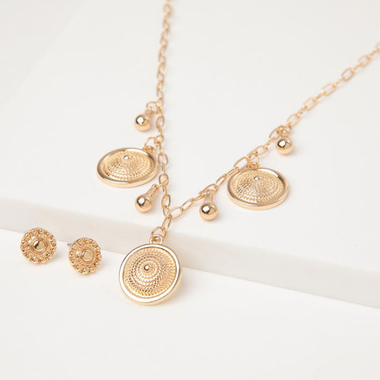 Collar Set Apricot Crush 1 Dorado Tatienne