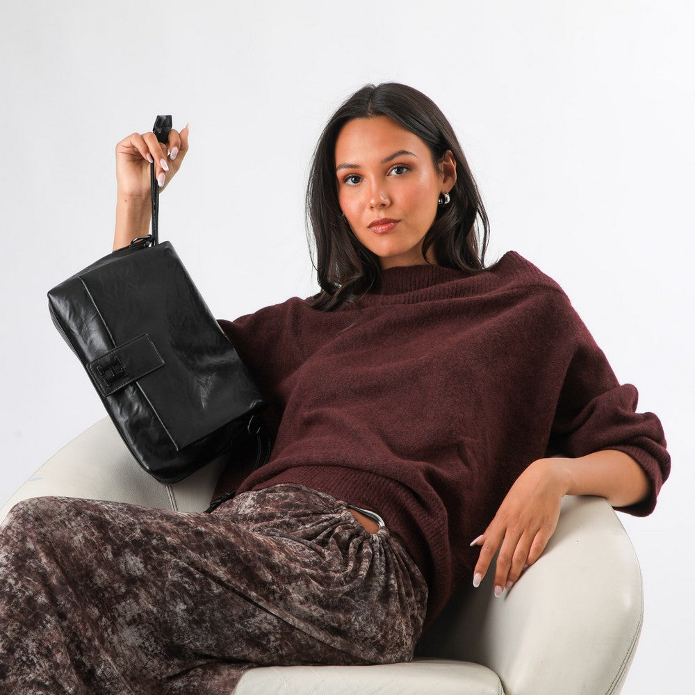 Cartera Cruzada Alma Negro Humana