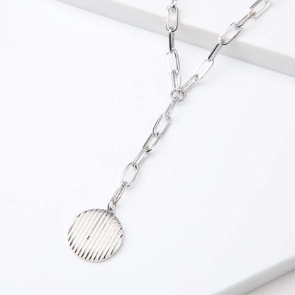 Collar Largo Toledo Plateado Humana