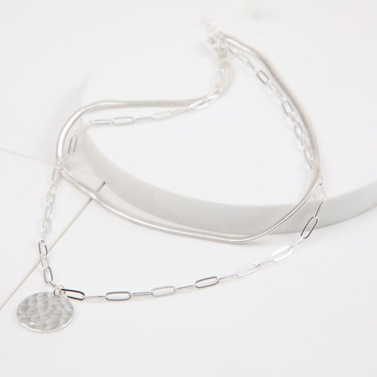 Collar Corto Fiona Plateado Tatienne