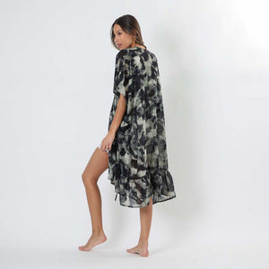 Kimono Flowy Negro Tatienne