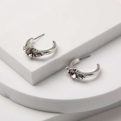 Aros Argollas Celi Plateado I-D