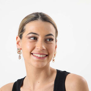 Aros Largos Arcoiris Dorados i-D