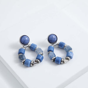 Aros Mediano Bromelia Azul Humana