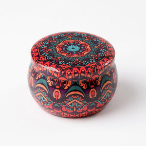 Joyero Metálico Mandala Rojo Humana