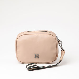 Billetera Estuche Tachas Beige Beige Humana