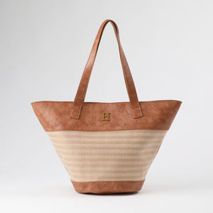 Cartera Tote Ecocuero Boo Camel Humana