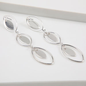 Aros Mediano Erea Plateado i-D