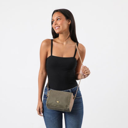Cartera Cruzada Cometa Beige Tatienne