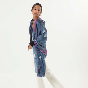 Pañuelo Estampado Azul Usa Humana