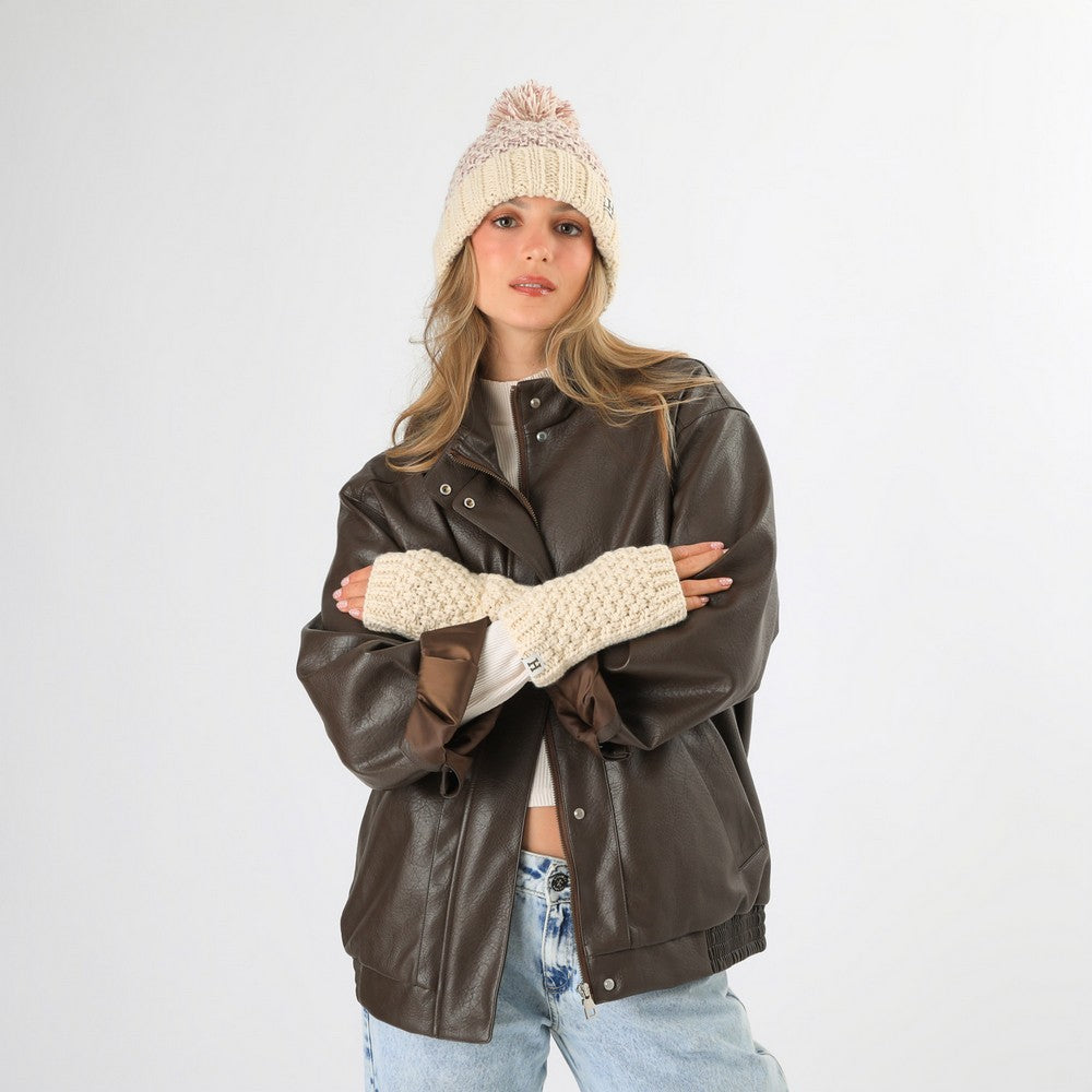 Set Guante Y Gorro Luna Beige Humana