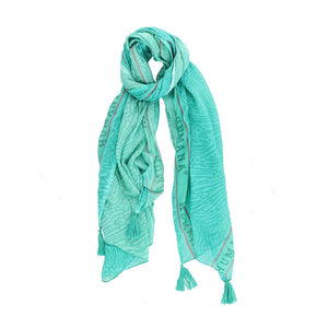 Pañuelo Estampado Hojas verde Humana