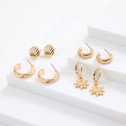 Set De Aros Telma Dorado I-D