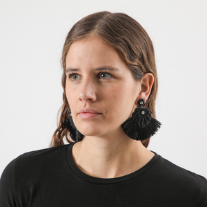 Aros Largo Lorca Negro Humana