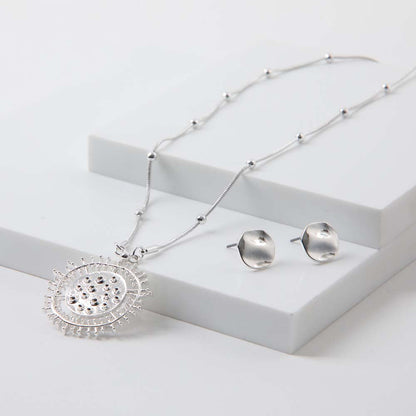 Collar Set Tarifa Plateado i-D