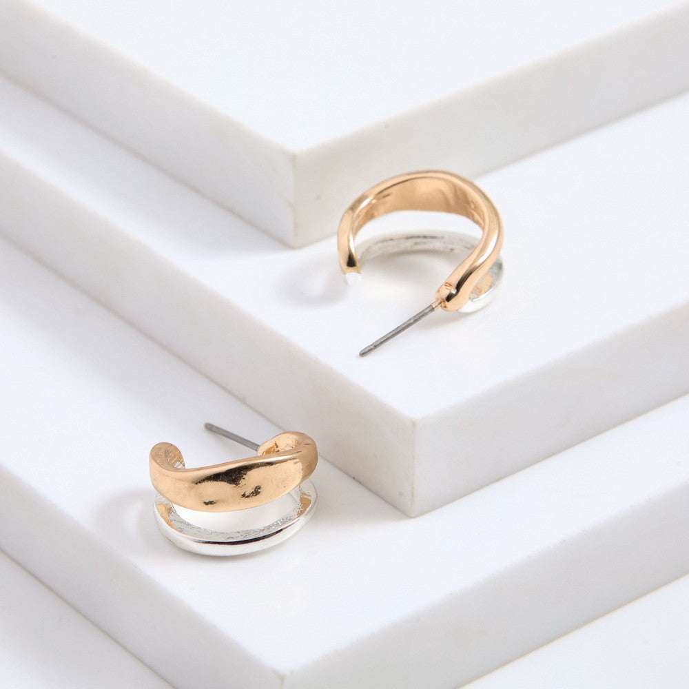 Aros Argollas Rhea Dorado Humana