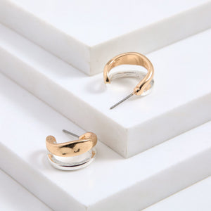 Aros Argollas Rhea Dorado Humana