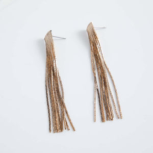 Aros Largos Alerce Dorados Humana