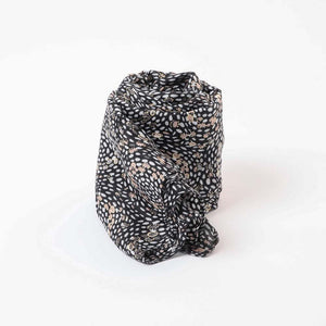 Pañuelo Estampado Metz Negro Tatienne